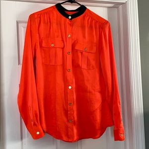 C wonder button down silk shirt
